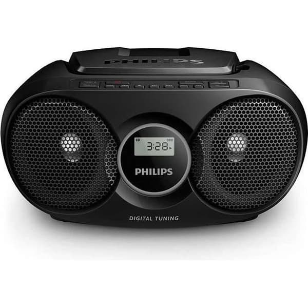 PHILIPS AZ215B - Boombox CD-spelare - FM-radio - Basförstärkning - Svart