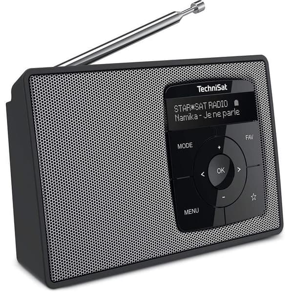 Radio DAB+/FM - TechniSat - DIGITRADIO 2 - Stereo - Bluetooth - Svart/silver