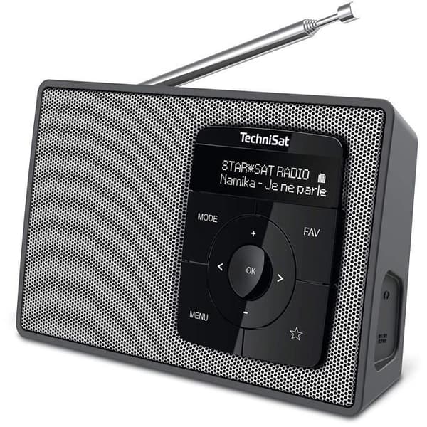 Radio DAB+/FM - TechniSat - DIGITRADIO 2 - Stereo - Bluetooth - Svart/silver