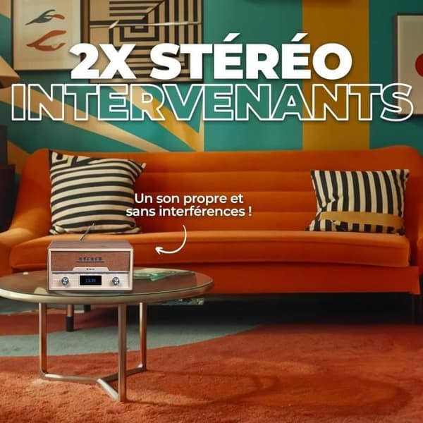 CD-spelare - Denver - MDA525LW - Bluetooth - DAB/FM - 20 förinställda stationer