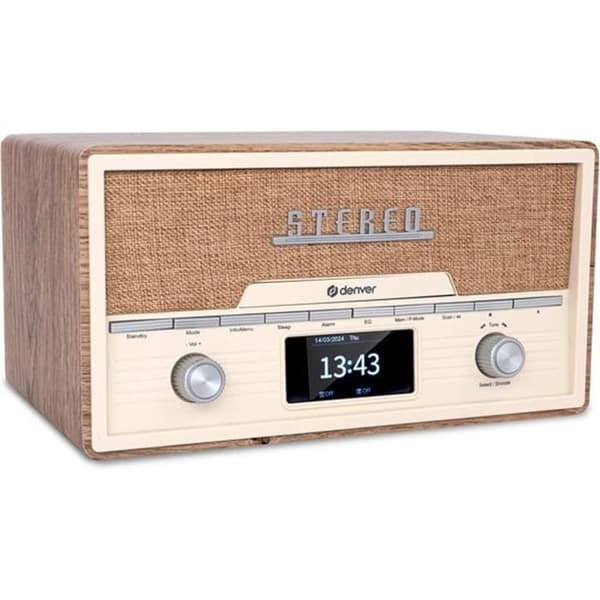 CD-spelare - Denver - MDA525LW - Bluetooth - DAB/FM - 20 förinställda stationer