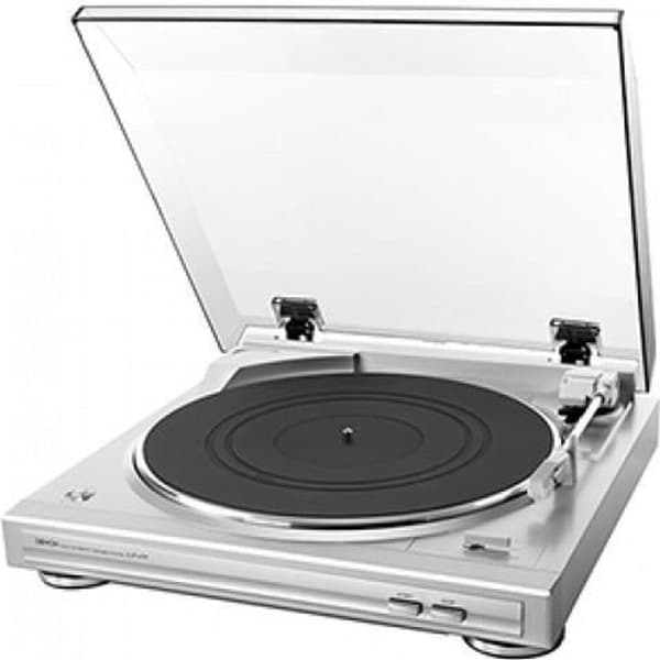 Denon DP-29F automatisk vinyl skivspelare med PHONO förförstärkare/korrigerare - Grå - 33/45 rpm