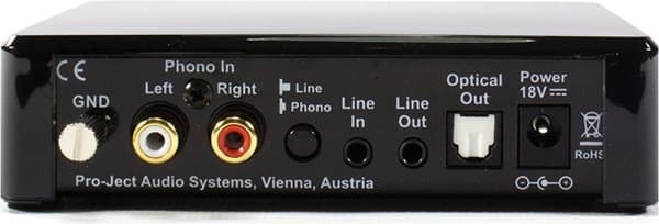 PRO-JECT Optisk Box E Phono Svart Phono Förförstärkare