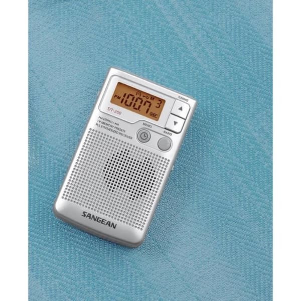 SANGEAN DT-250 Grå Bärbar Radio - AM/FM Digital Radio Tuner