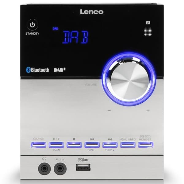 Mikrosystem - Lenco - MC-150 - DAB/DAB+/FM - CD-spelare - Bluetooth 2.1 EDR