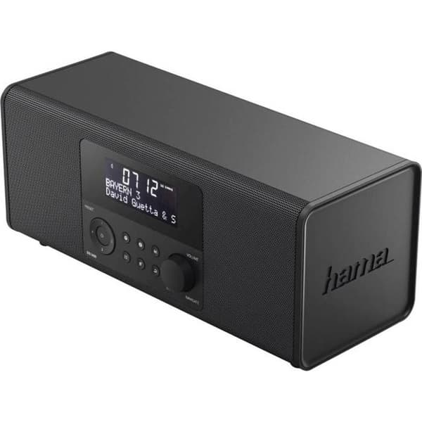 Bärbar radio - Hama - DR1400 - DAB+/DMB/FM - 3 W - 2,9" LCD-skärm - USB Typ-B