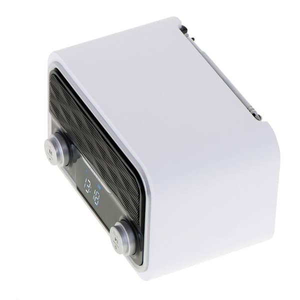 Radio Bluetooth, FM-tuner, MP3-föreläsning, USB-port och SD-kort, Trådlös, Bärbar Adler AD1185 Vit 39181