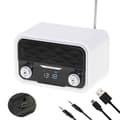 Miniatyrbild 2 av 6: Radio Bluetooth, FM-tuner, MP3-föreläsning, USB-port och SD-kort, Trådlös, Bärbar Adler AD1185 Vit 39181