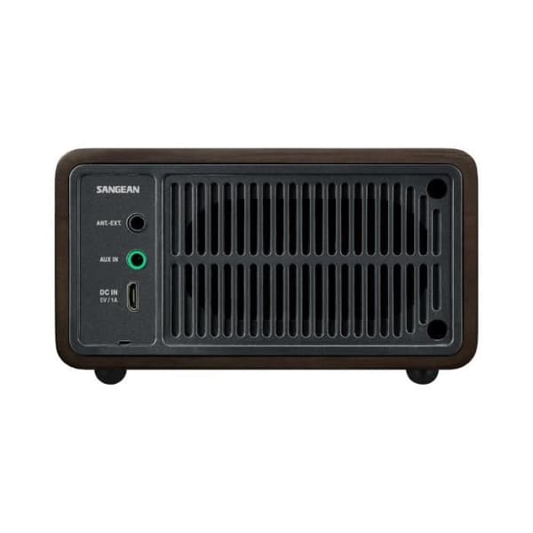 Bärbar radio - SANGEAN - ÄKTA MINI (WR-7) - Bluetooth - FM - Röd körsbärsträdsfodral