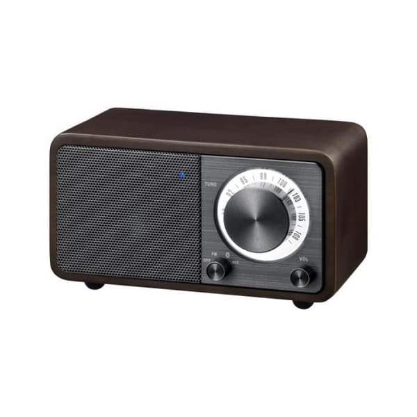 Bärbar radio - SANGEAN - ÄKTA MINI (WR-7) - Bluetooth - FM - Röd körsbärsträdsfodral