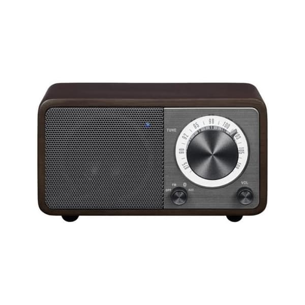 Bärbar radio - SANGEAN - ÄKTA MINI (WR-7) - Bluetooth - FM - Röd körsbärsträdsfodral