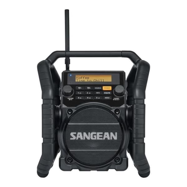 SANGEAN U-5 DBT bärbar radio - DAB+ FM - Bluetooth - Vattentålig - Stöttålig - 2 larm