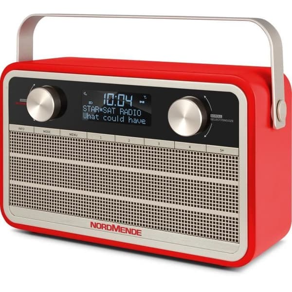 TechniSat Transita 120 (Digital Dab + Portabel med inbyggt batteri) Röd - 78-3001-00