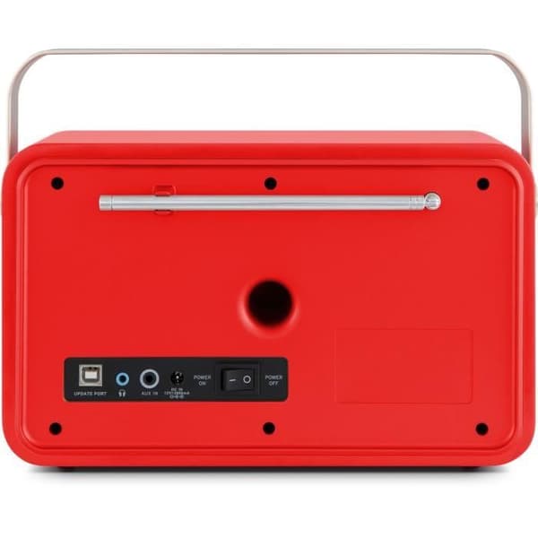 TechniSat Transita 120 (Digital Dab + Portabel med inbyggt batteri) Röd - 78-3001-00