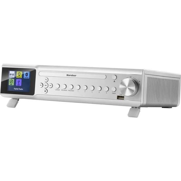 Karcher RA 2060D-S Hängradio DAB+, FM DAB+, FM, Bluetooth, CD silver