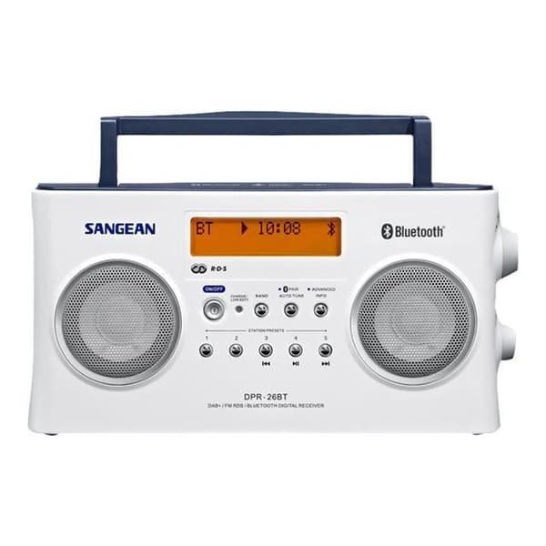 SANGEAN DPR-26 BT Stereo DAB Bärbar Radio med Bluetooth - Vit
