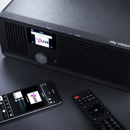 Internetradio - Sky Vision - DAB 70 IR - DAB+, FM - 30 W - 3,5 mm LCD-skärm