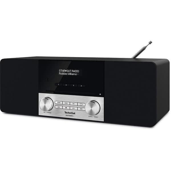 Stereoradio - TechniSat - DIGITRADIO 3 - DAB+/UKW - Bluetooth - Svart aluminium