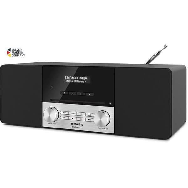 Stereoradio - TechniSat - DIGITRADIO 3 - DAB+/UKW - Bluetooth - Svart aluminium