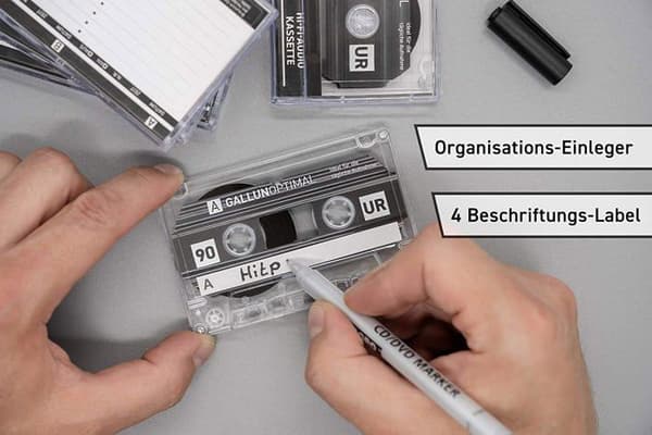 Walkman - CD-spelare - Gallunoptimal kassett - GOUR90P5 - UR90 Parti med 20 tomma ljudkassetter 90 min