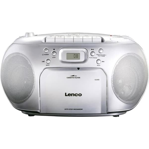 Boombox - Lenco SCD-42 - Kassettspelare - CD-spelare - Radio - FM