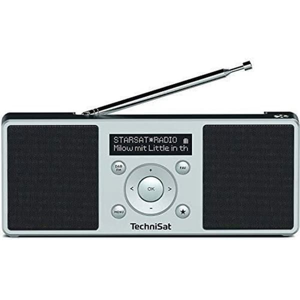 Digital radio - TechniSat - Digitradio Stereo - Silver/Svart - Digitalt ljudsystem - Färg Svart