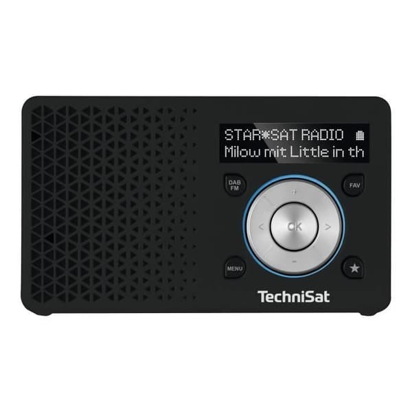 DAB portabel radio - TECHNISAT - DigitRadio 1 - 1 Watt - svart, silver