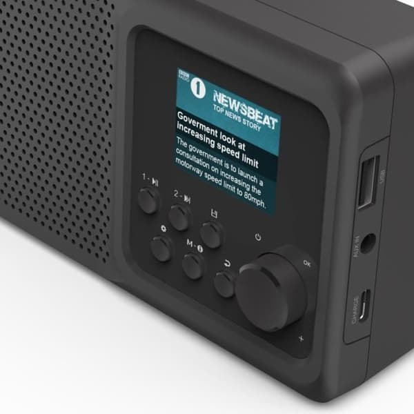 DIGITAL RADIO ''DR5BT'', FM-DAB-DAB+-BLUETOOTH®-FUNKTION. PÅ BATTERI