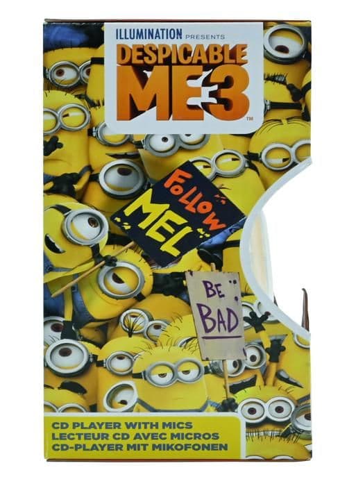 Bärbar CD-spelare med 2 mikrofoner The Minions