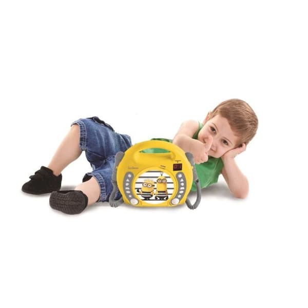 Bärbar CD-spelare med 2 mikrofoner The Minions