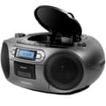 Miniatyrbild 4 av 4: Aiwa BBTC-550MG Grå bärbar CD-spelare med radio, kassett, Bluetooth och USB