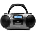 Miniatyrbild 2 av 4: Aiwa BBTC-550MG Grå bärbar CD-spelare med radio, kassett, Bluetooth och USB