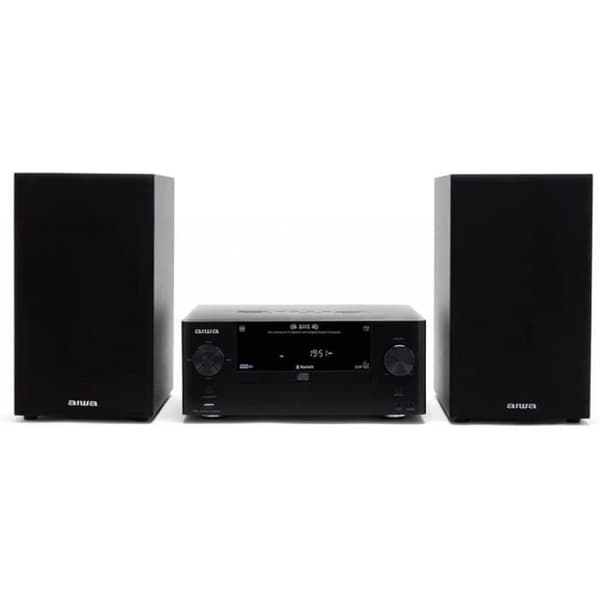 Micro Hi-Fi-system - Aiwa - MSBTU-500 - Bluetooth 5.0 - 50W RMS - CD/MP3-spelare Svart