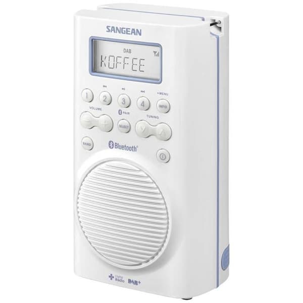 Fickradio - SANGEAN - H 205 BT - Bluetooth - Vattentät - DAB+ och FM