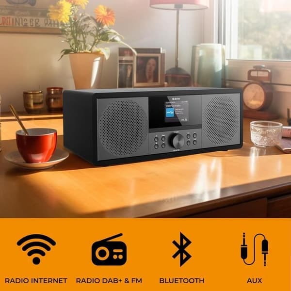 Radio Internet DAB - Denver - MIR-270B - Inbyggd CD-spelare - Bluetooth - 200W