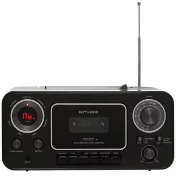 Boombox - MUSE - Radio CD K7 M 182 RDC - CD-spelare, Radio, Kassettspelare - Integrerad mikrofon