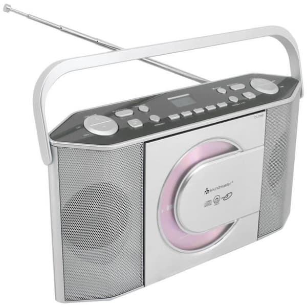 soundmaster RCD1755SI FM radio CD-spelare, FM silver