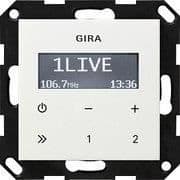 GIRA 228403 UP-RADIO RDS OHNE LAUTSPRECHER SYSTEM 55 REINWEIß