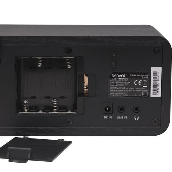 Bärbar radio - Denver - DAB-30BLACK - DAB+ - FM - 1W RMS - Svart