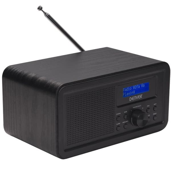 Bärbar radio - Denver - DAB-30BLACK - DAB+ - FM - 1W RMS - Svart