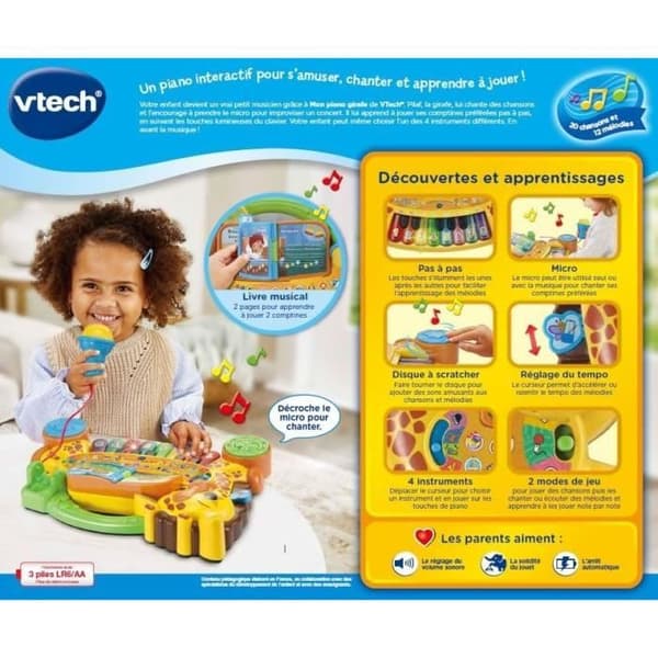 VTECH JUNGLE ROCK - MIT GIRAFFEKLAVER
