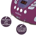 Miniatyrbild 3 av 5: Frozen Bluetooth CD-spelare med ljuseffekter - LEXIBOOK - Bärbar - Karaoke - Blå