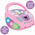 Pikkukuva 2 / 5: Yksisarvinen kannettava Bluetooth-CD-soitin valotehosteilla ja USB:llä