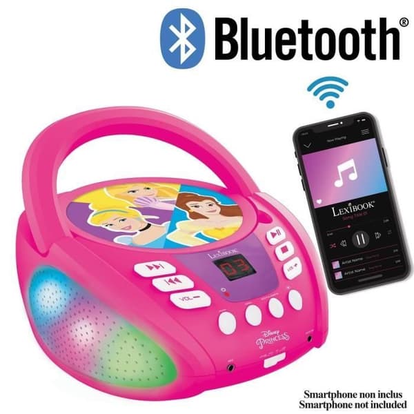 DISNEY PRINSESSE - Bluetooth CD-afspiller - Lyseffekter