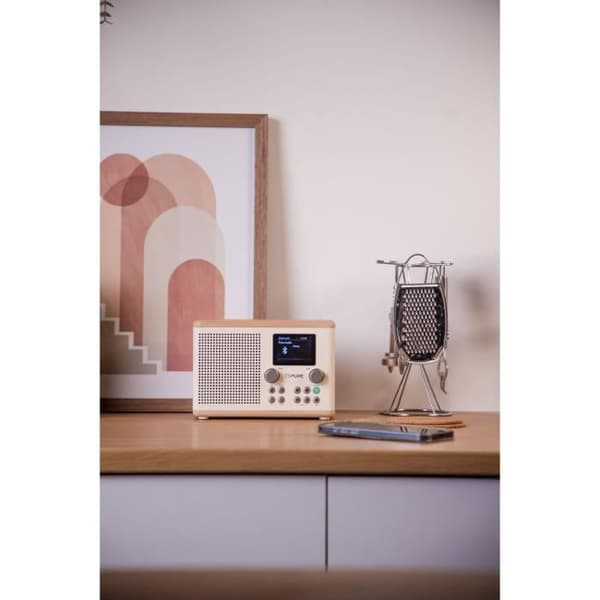 Digitalradio - PURE - Classic H4 - Bomull Vit/Ek