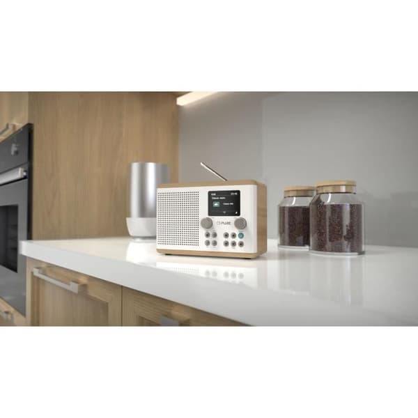 Digitalradio - PURE - Classic H4 - Bomull Vit/Ek