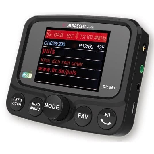 Radio Bil - Albrecht - DR 56+ DAB+ - Digital - TFT - Bluetooth 4.0