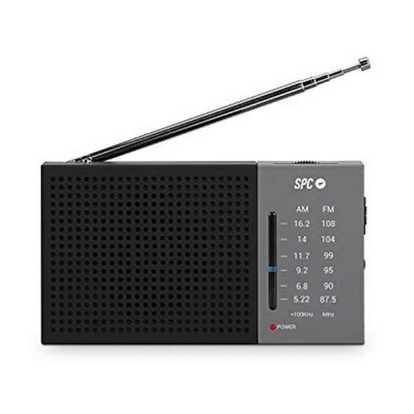 Transistorradio - SPC - Jetty Lite 4584N - AM/FM - Grå färg - Bärbar