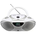 Miniatyrbild 1 av 3: Blaupunkt BB14WH, 2 W, CD-brännare, Silver, Vit, LCD, Elnät, Batteri-Batteri, 230 mm