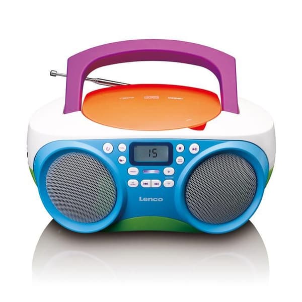 Radio CD MP3-spelare - Lenco - SCD-41 - Flerfärgad - USB - Portabel